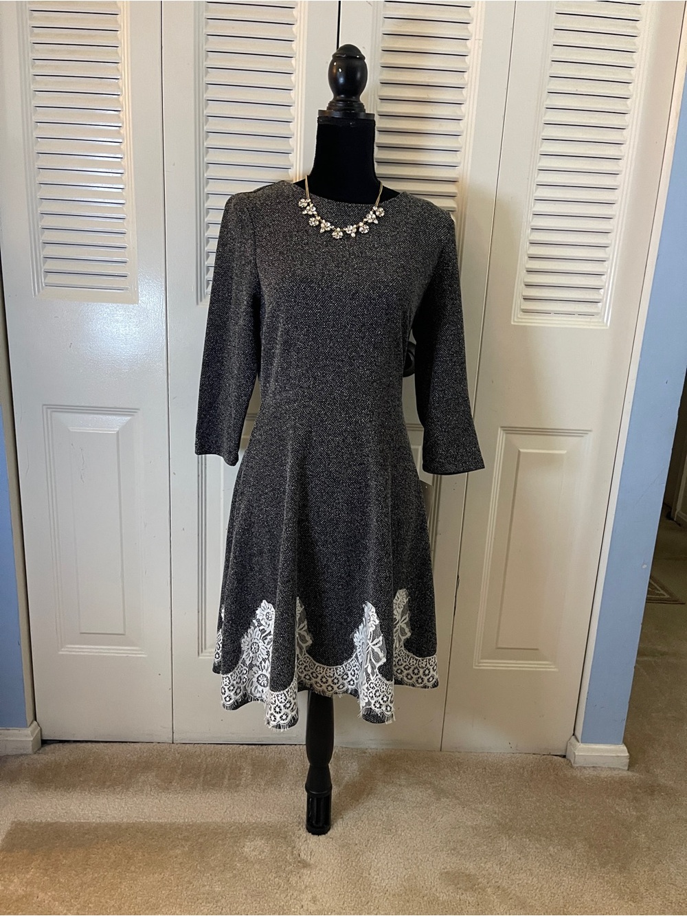 Indication Black & White Dress